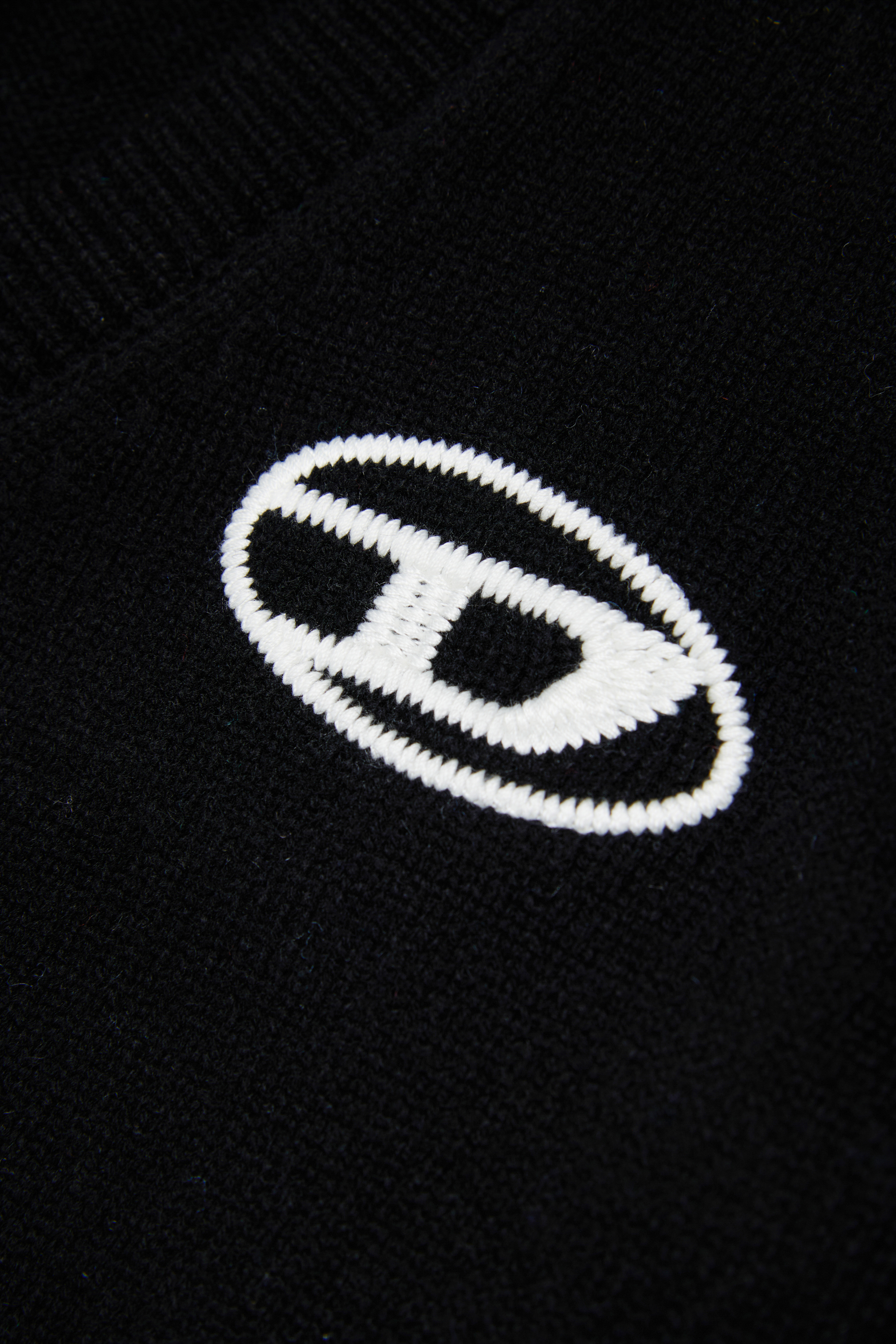 Diesel - KLABO CARDIGAN OVER, Cardigan enrichi en cachemire avec logo Oval D Homme in Noir - 4