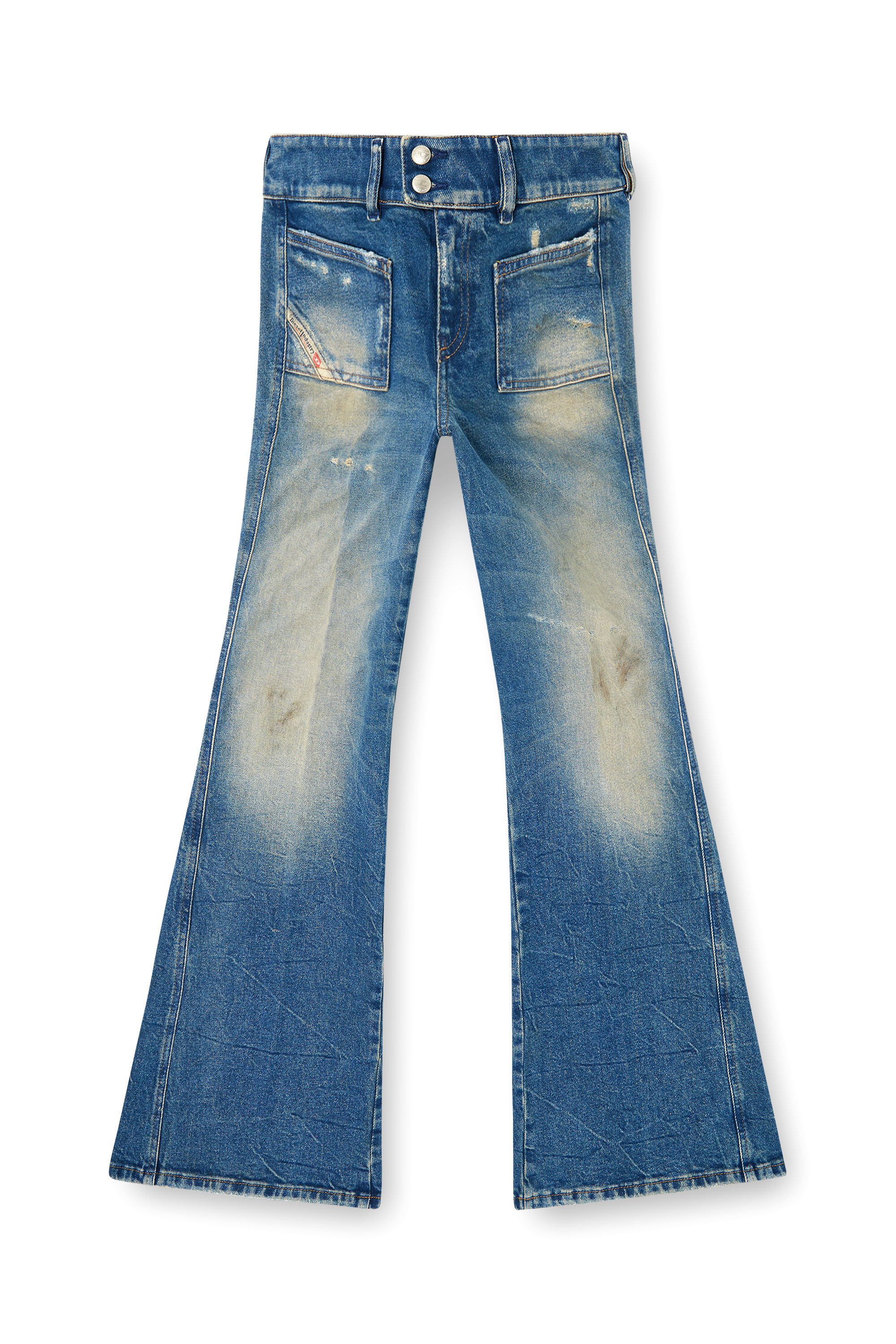 Diesel - Bootcut Jeans D-Hush 09N40 Donna, Blu medio - Image 2
