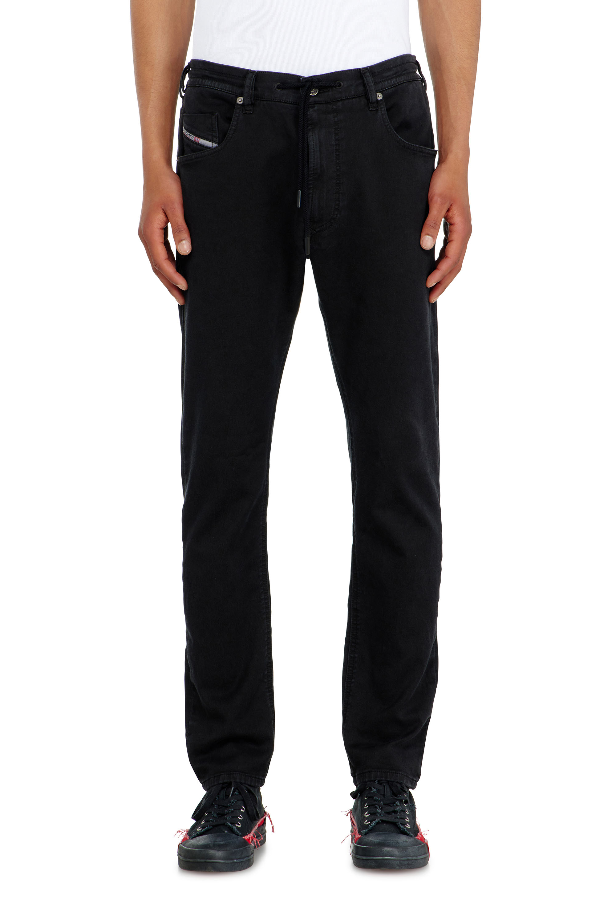 Diesel - Regular 2032 D-Krooley Joggjeans&reg; 068NH Uomo, Nero/Grigio scuro - Image 2