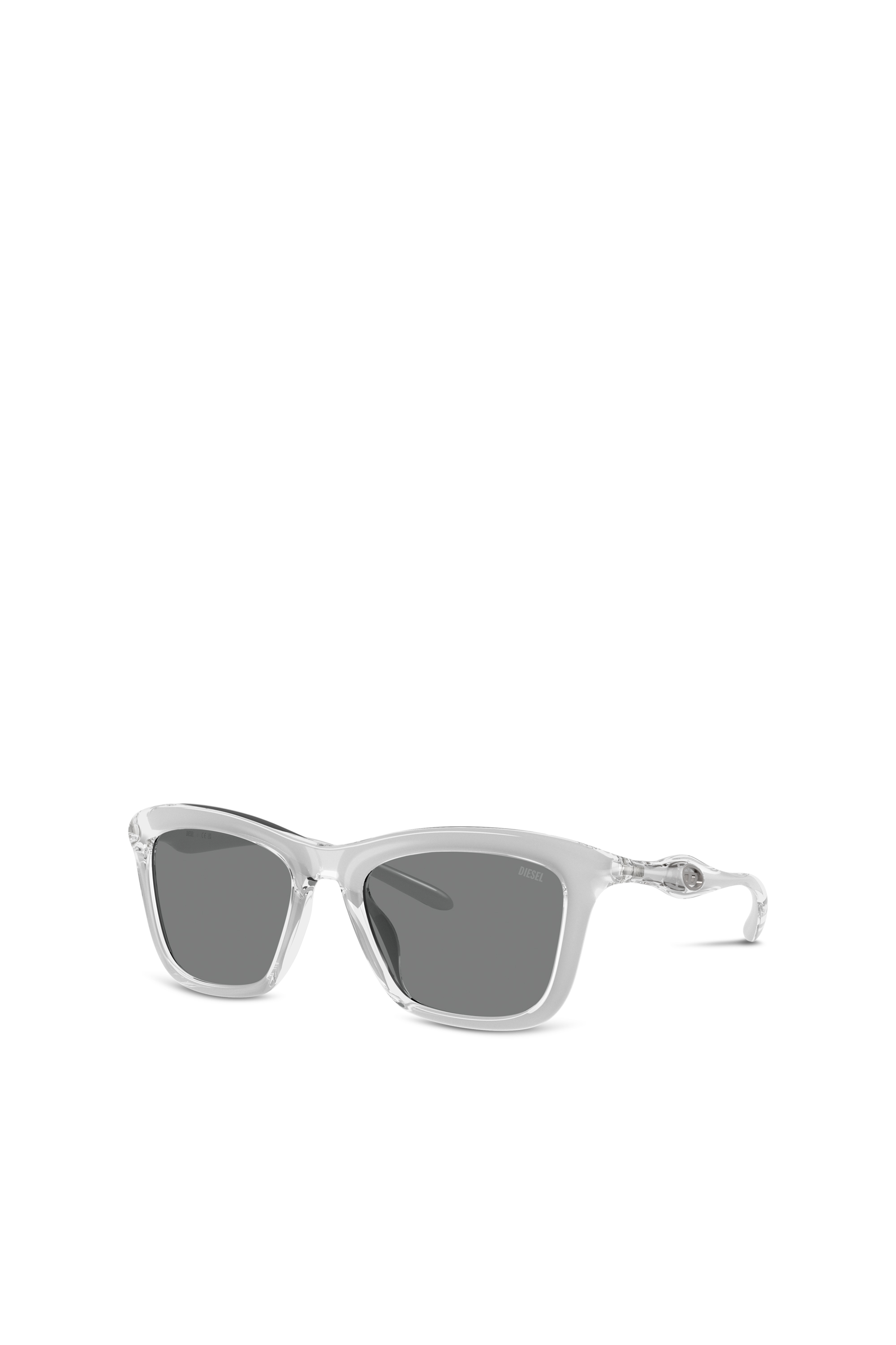 Diesel - 0DL3008U, Unisex Eckige Sonnenbrille in Grau - 4
