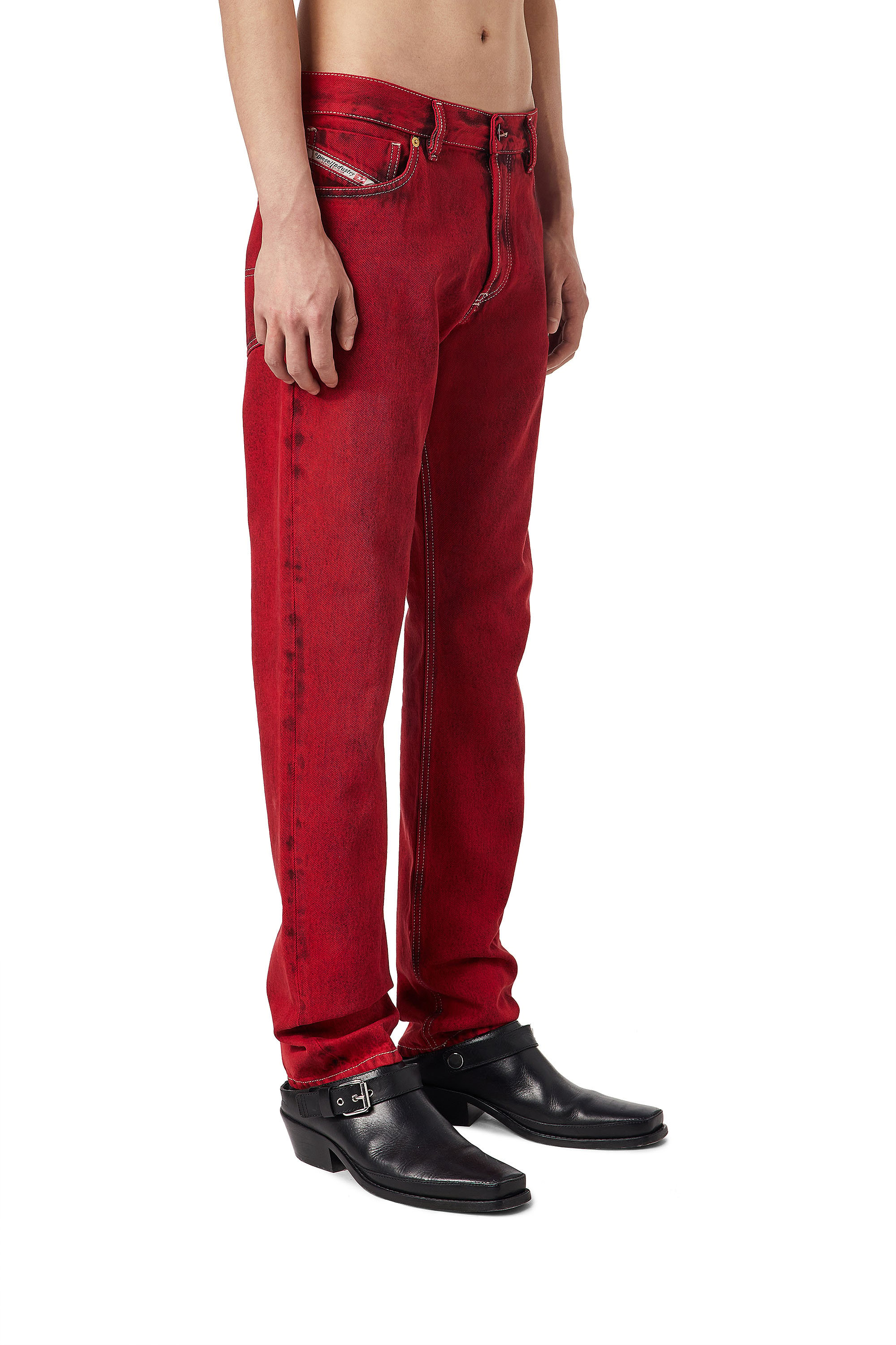 Diesel - 1995 09D35 Straight Jeans, Rosso - Image 4