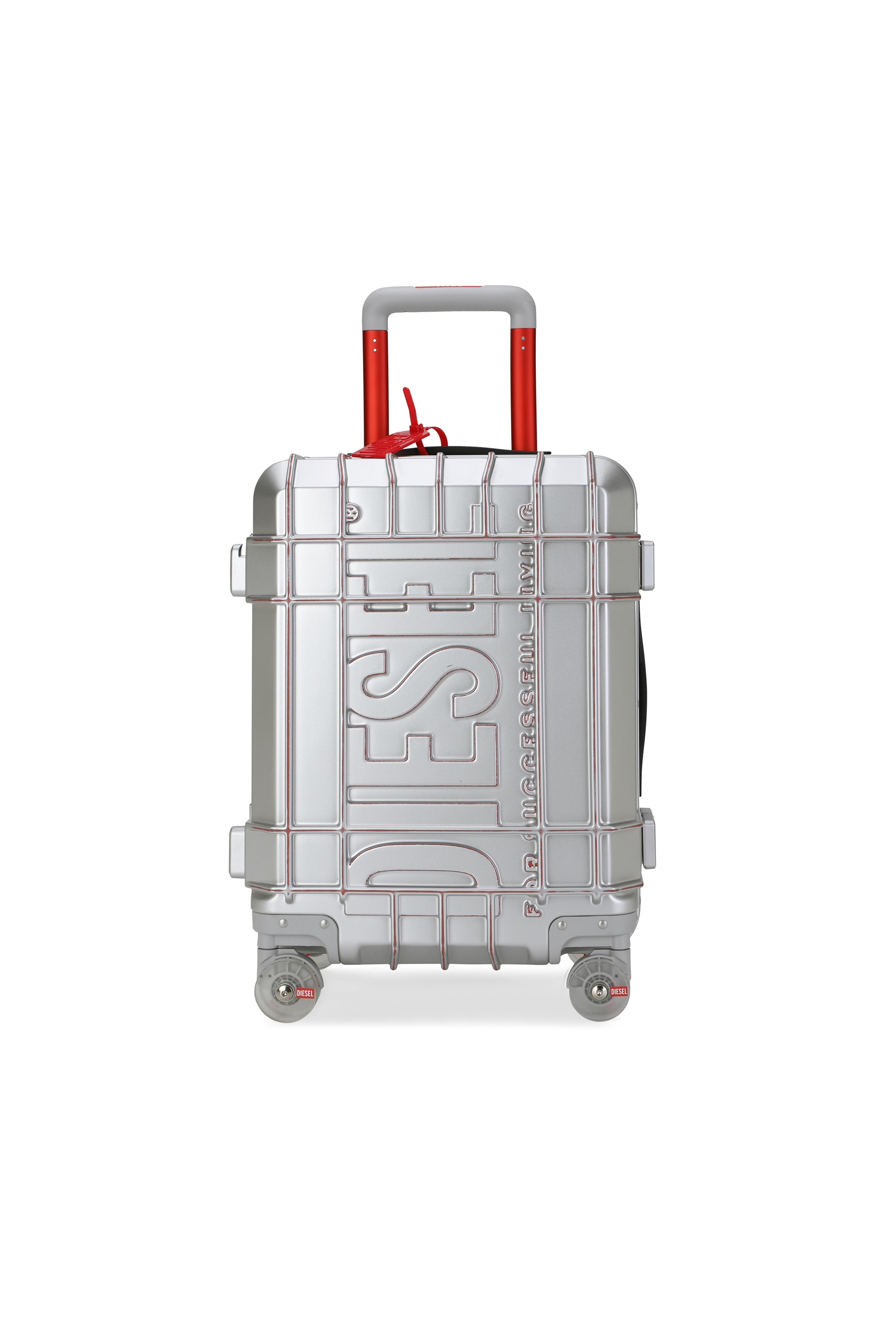 Diesel - DIESEL PC STRONG IMAGE TROLLEY- DSL003, Valise robuste taille S Mixte in Gris argent&eacute; - 1