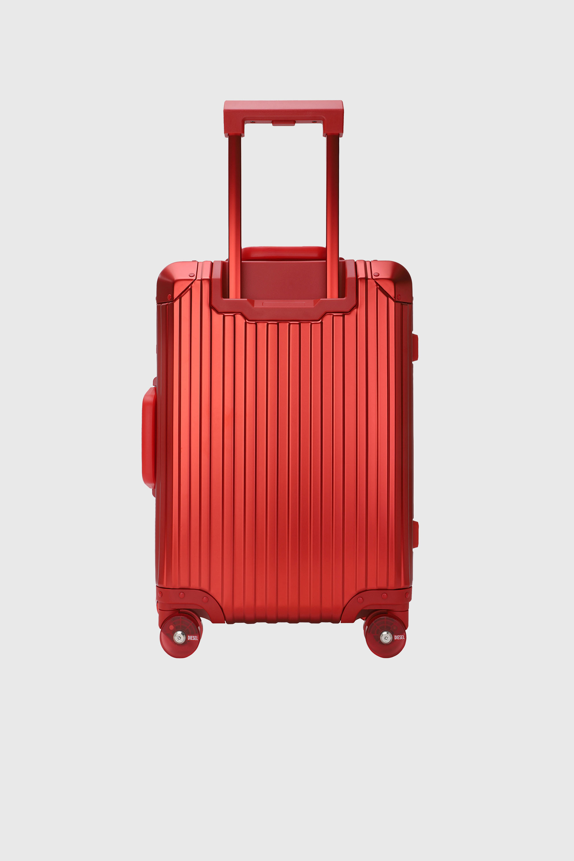 Diesel - DIESEL ALUMINUM TROLLEY- DSL002, Valigia in alluminio taglia S Unisex in Rosso - 2