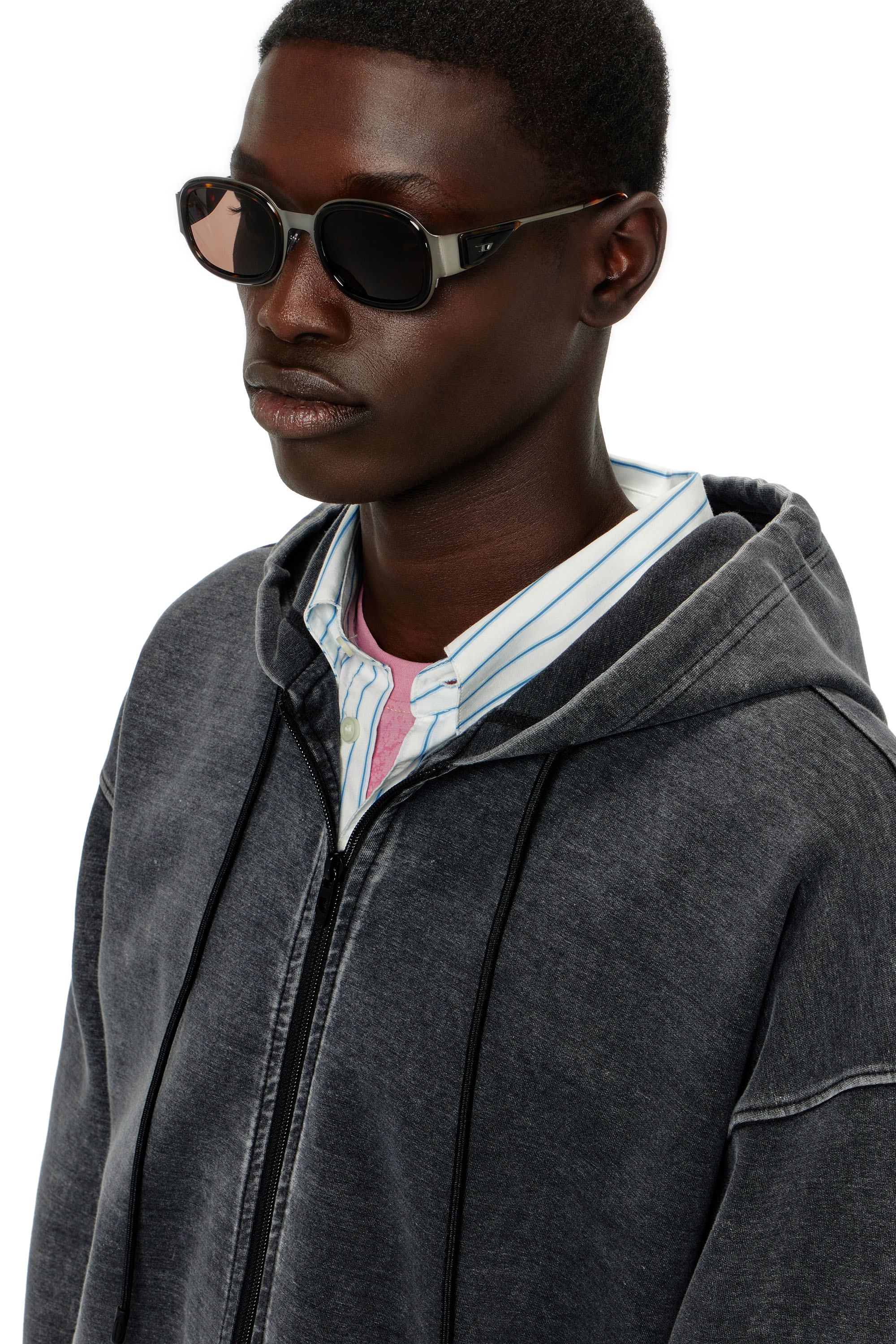 Diesel - 0DL1020, Lunettes de soleil carr&eacute;es Mixte in Marron - 1
