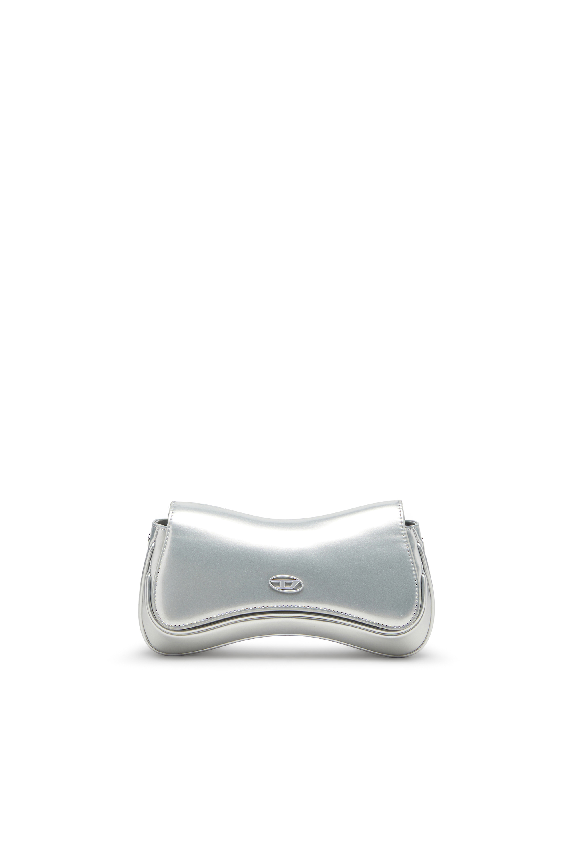 Diesel - PLAY CLUTCH, Play-Clutch in PU metallizzato Donna in Argento - 1