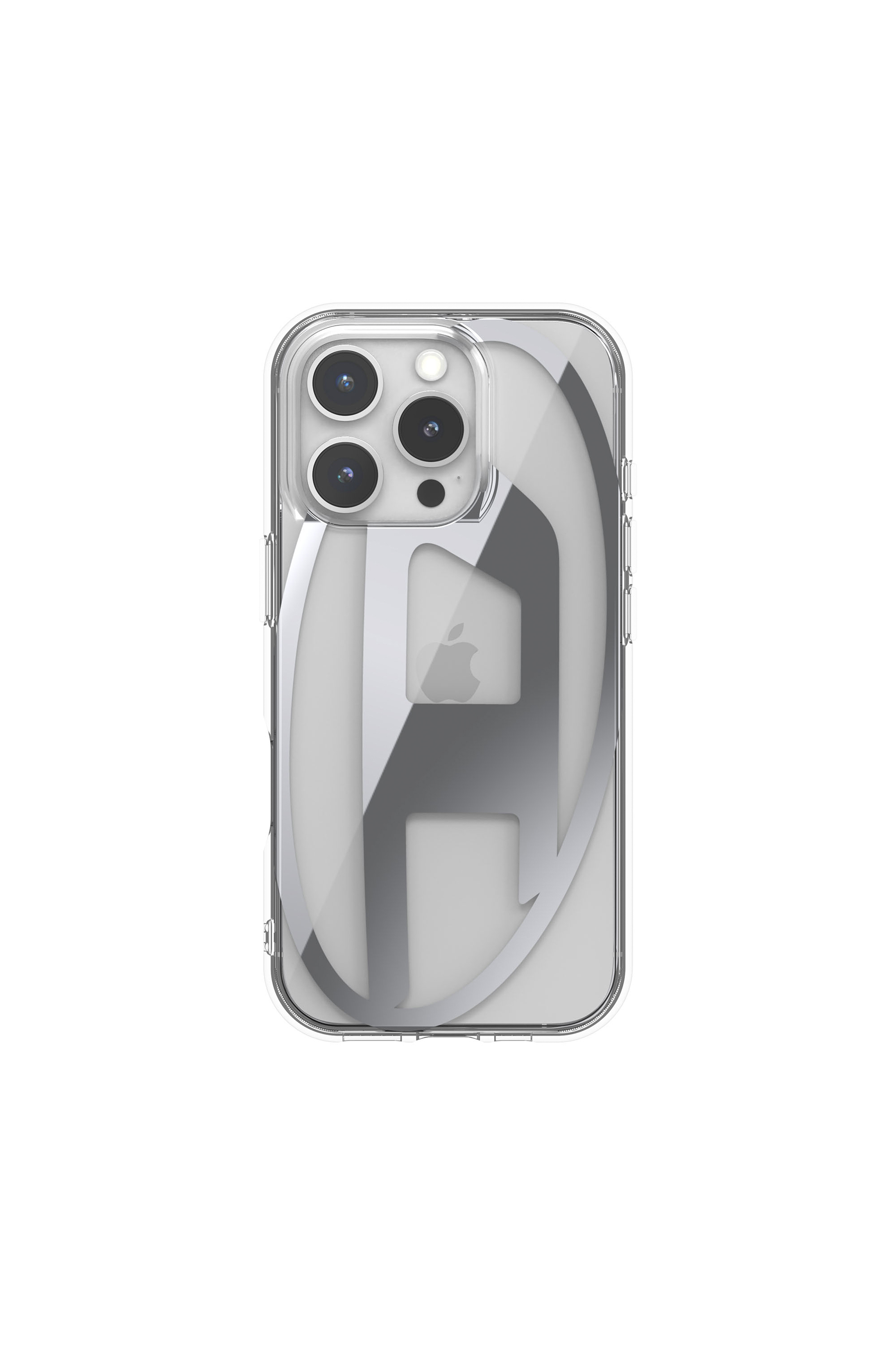 Diesel - 60140 AOP CASE, Cover Oval D per iP 16 Pro Unisex in Argento - 3