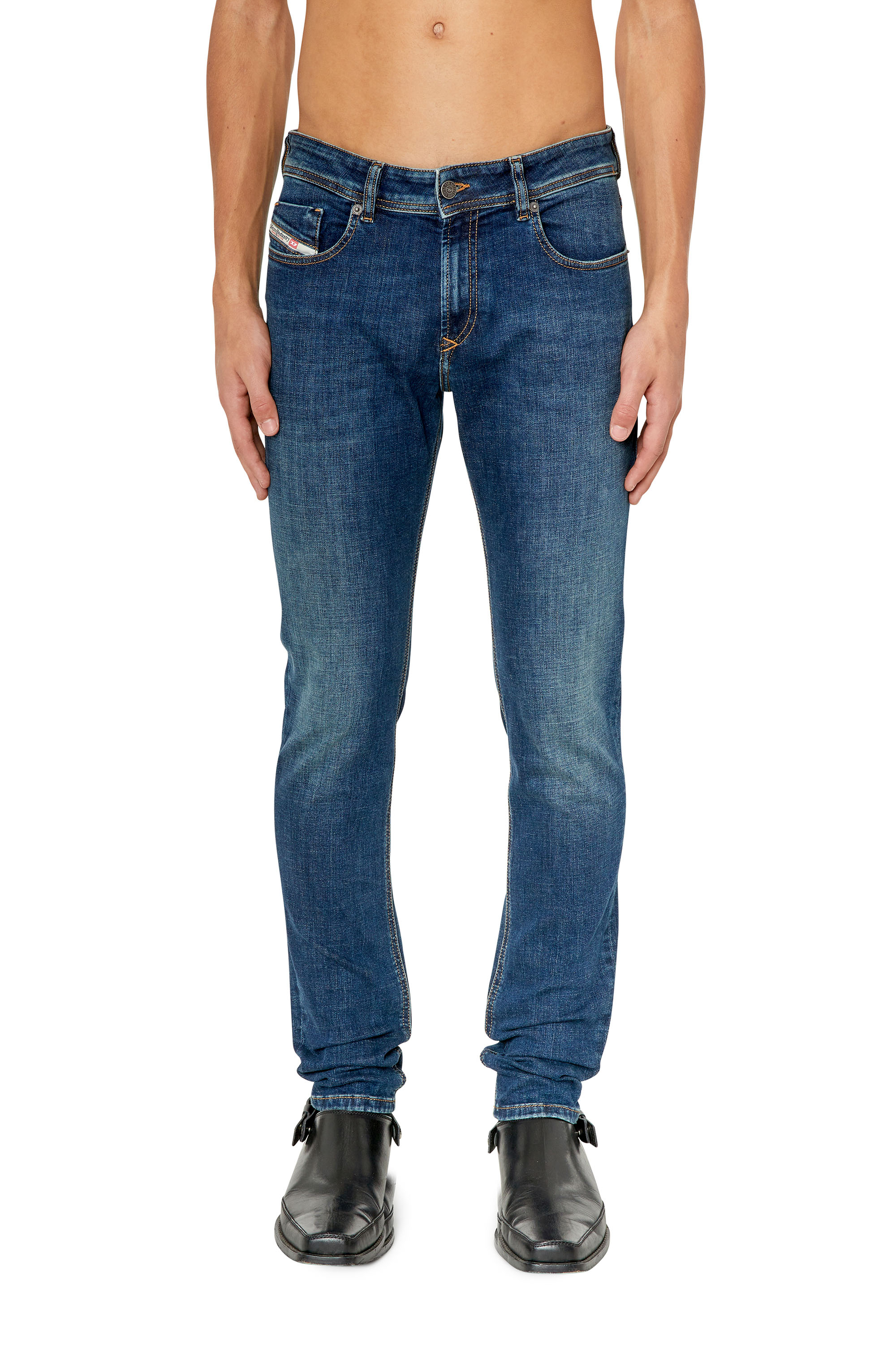 Diesel - 1979 Sleenker 09E95 Skinny Jeans, Dunkelblau - Image 1