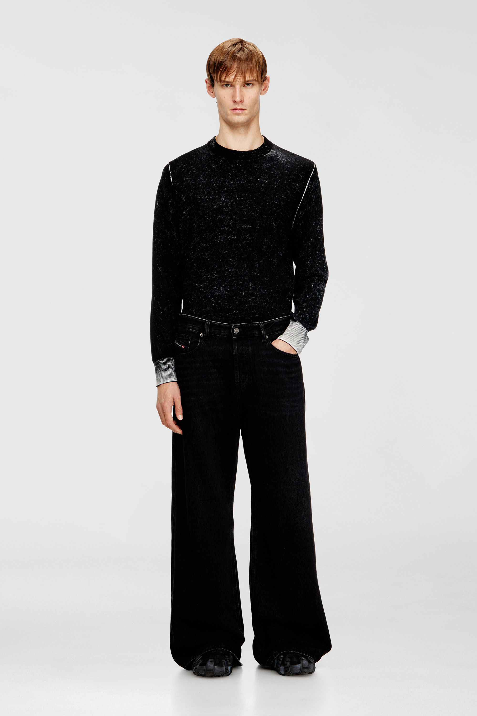 Diesel - Relaxed Jeans 1996 D-Sire 09P09 Unisex, Nero/Grigio scuro - Image 7