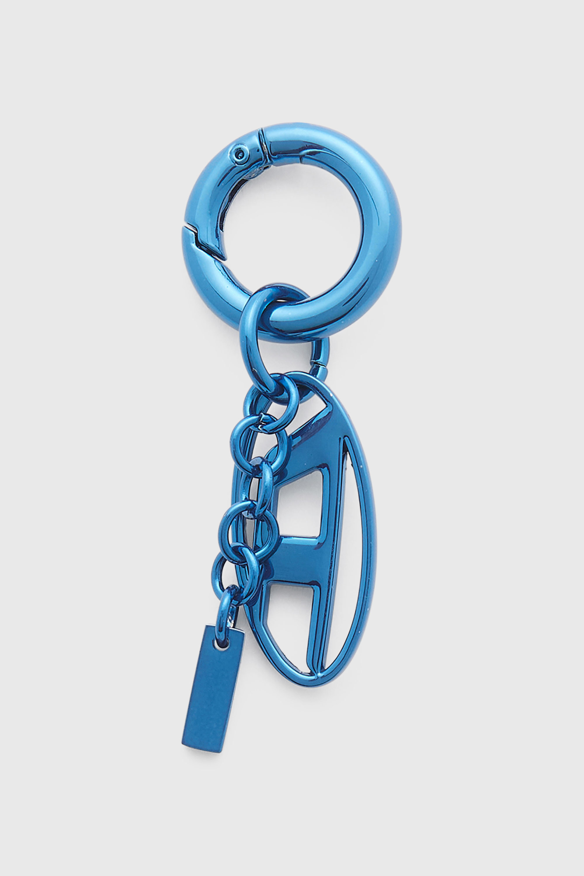 Diesel - CHARM-OVAL D, Charm in metallo con charm Oval D Unisex in Blu - 2