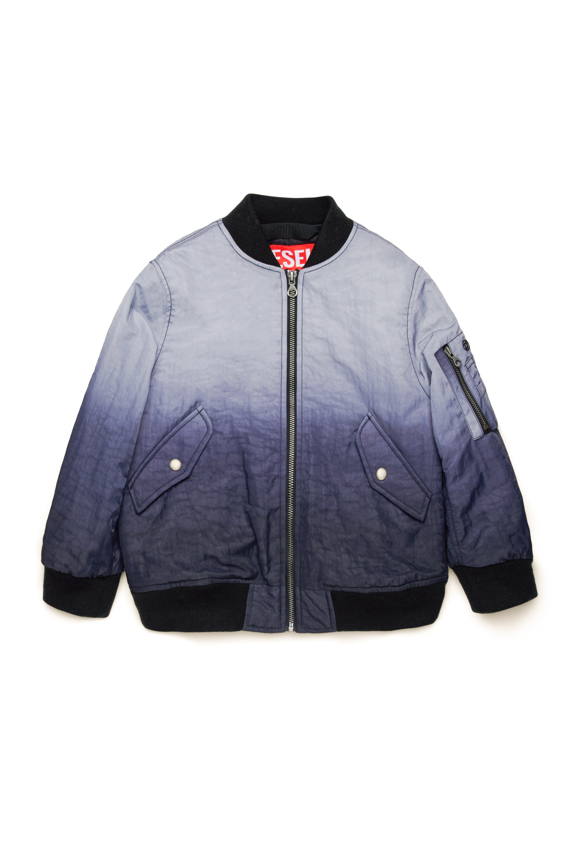 Diesel - JCOMMON, Bomber in nylon dégradé Unisex in Blu - 1