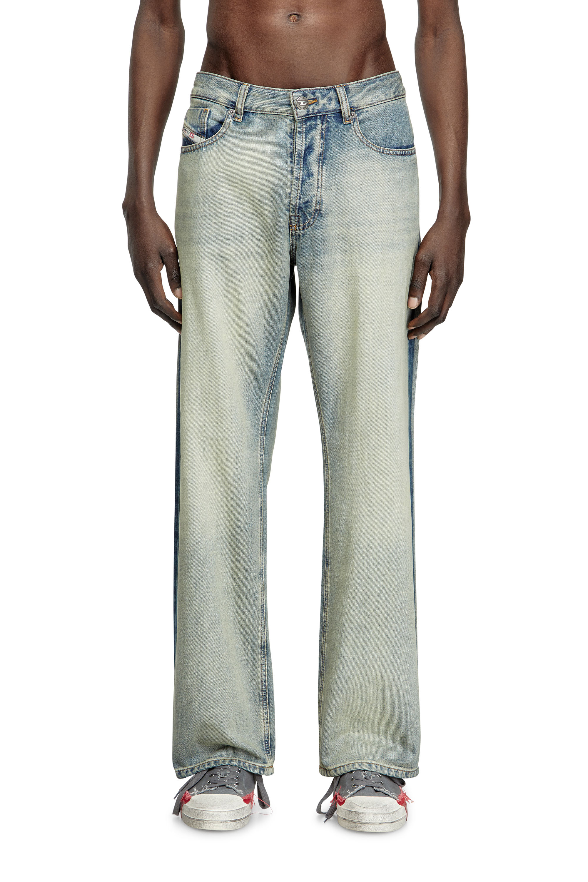 Diesel - Relaxed Jeans 1980 D-Eeper 0ABDF Homme, Bleu Clair - Image 1