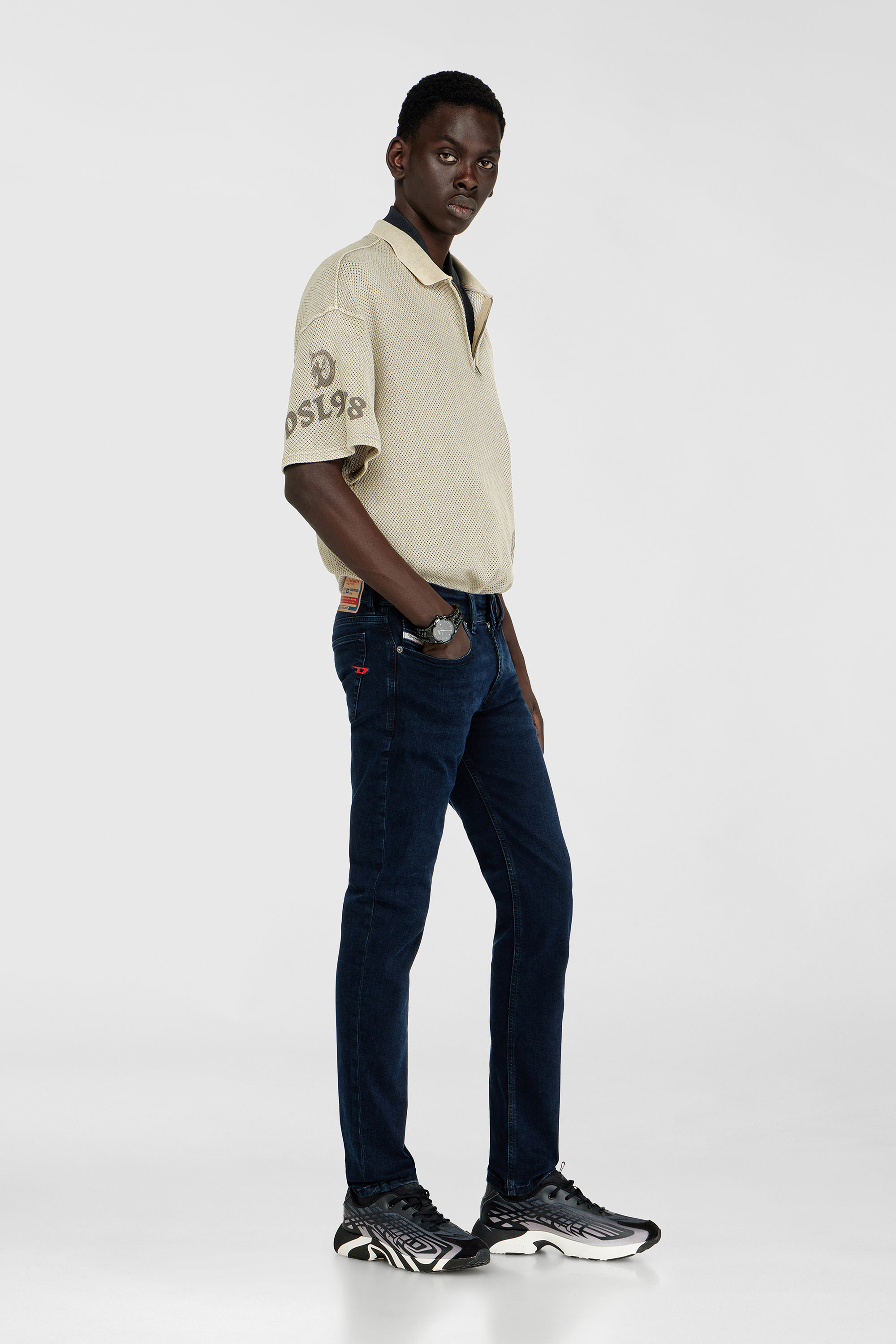 Diesel - Herren Skinny Jeans 1979 Sleenker 0KBBG, Dunkelblau - 2