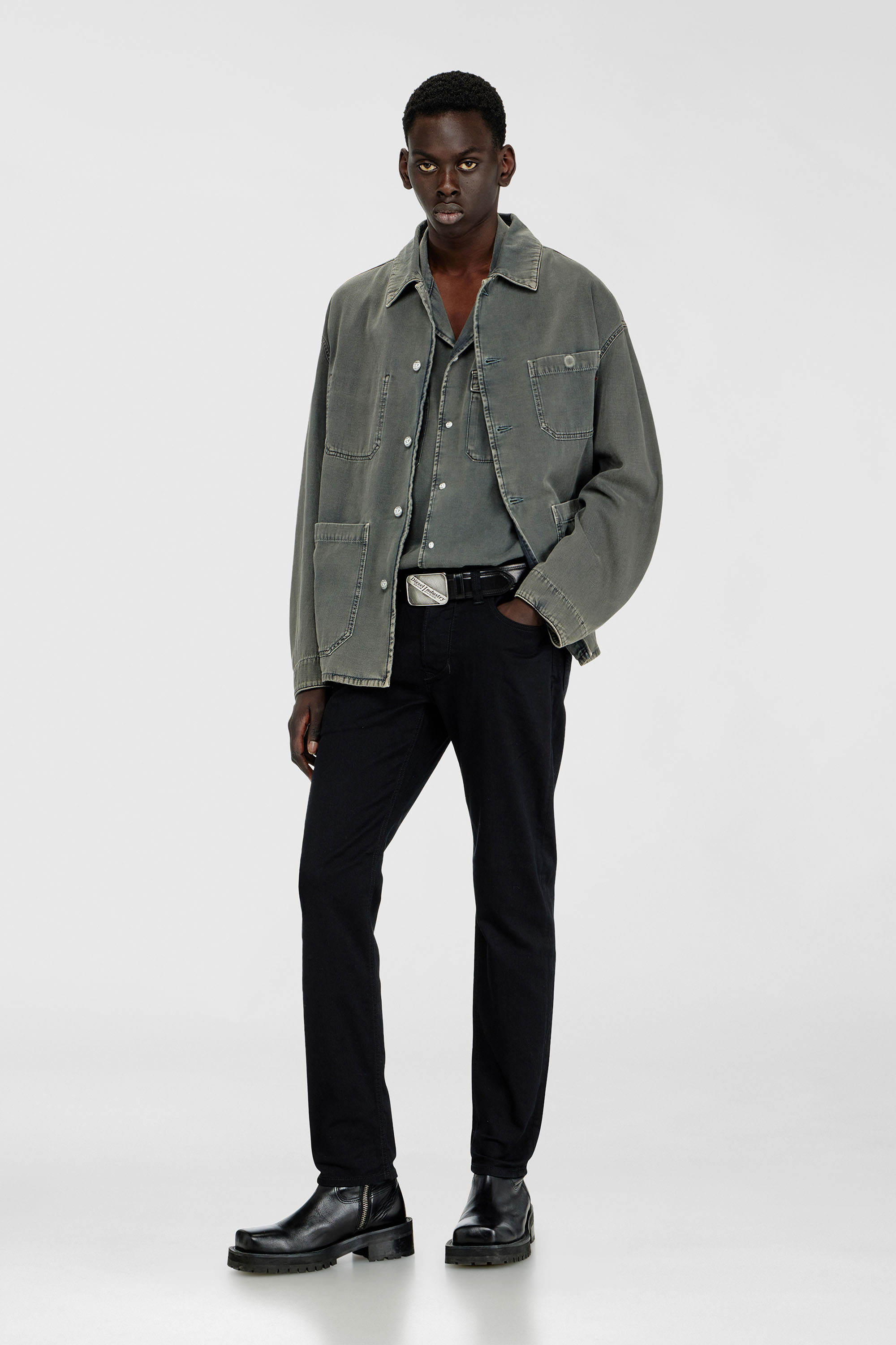 Diesel - Regular Jeans 1986 Larkee-Beex 0688H Homme, Noir/Gris fonc&eacute; - Image 1
