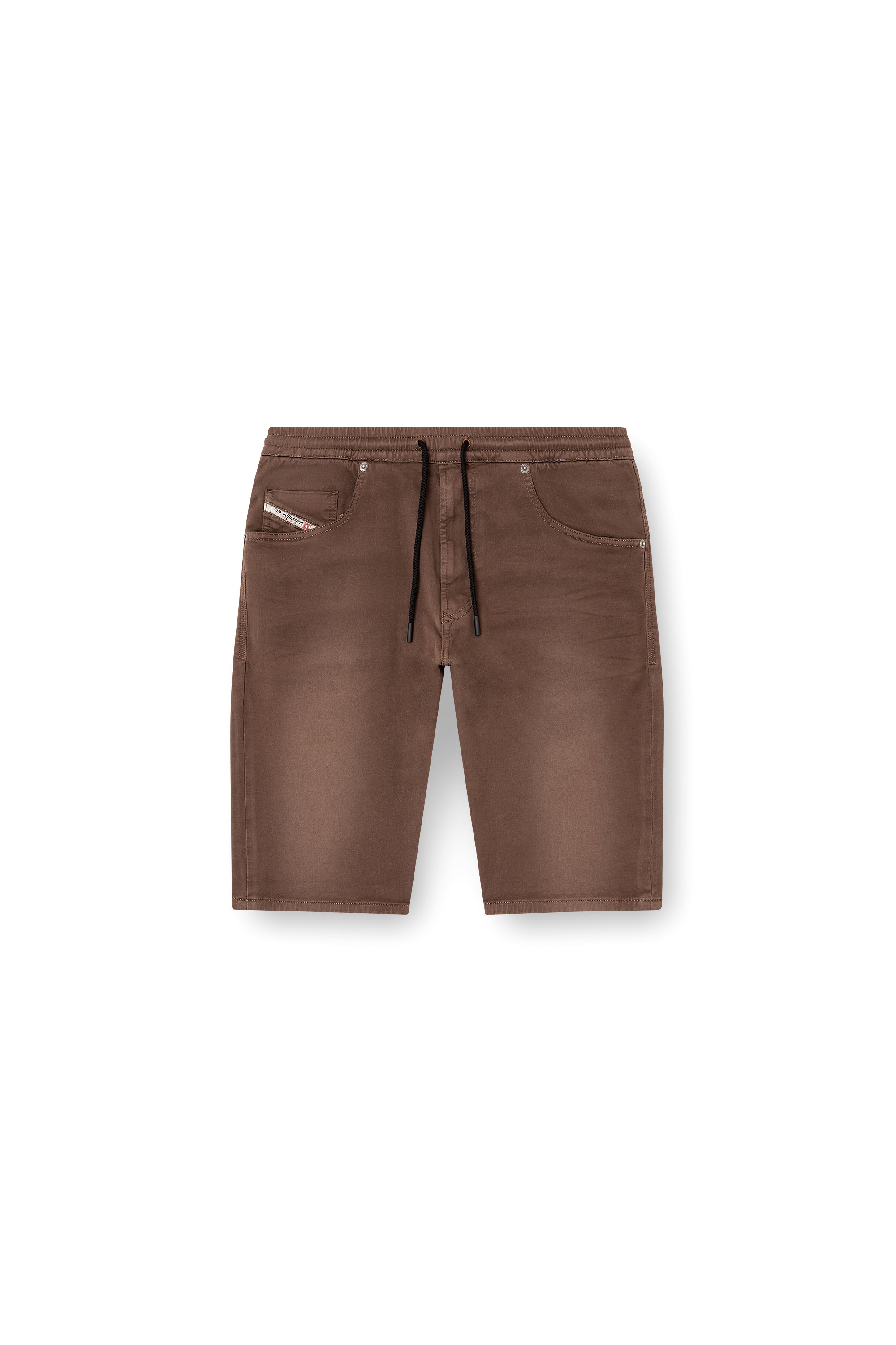 Diesel - 2033 D-KROOLEY-SHORT JOGG, Short chino en JoggJeans Homme in Marron - 3