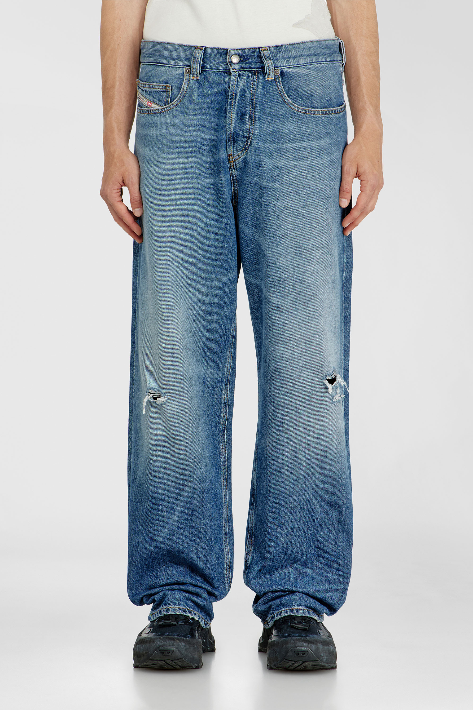 Diesel - Herren Relaxed Jeans 2001 D-Macro 09P61, Mittelblau - 1