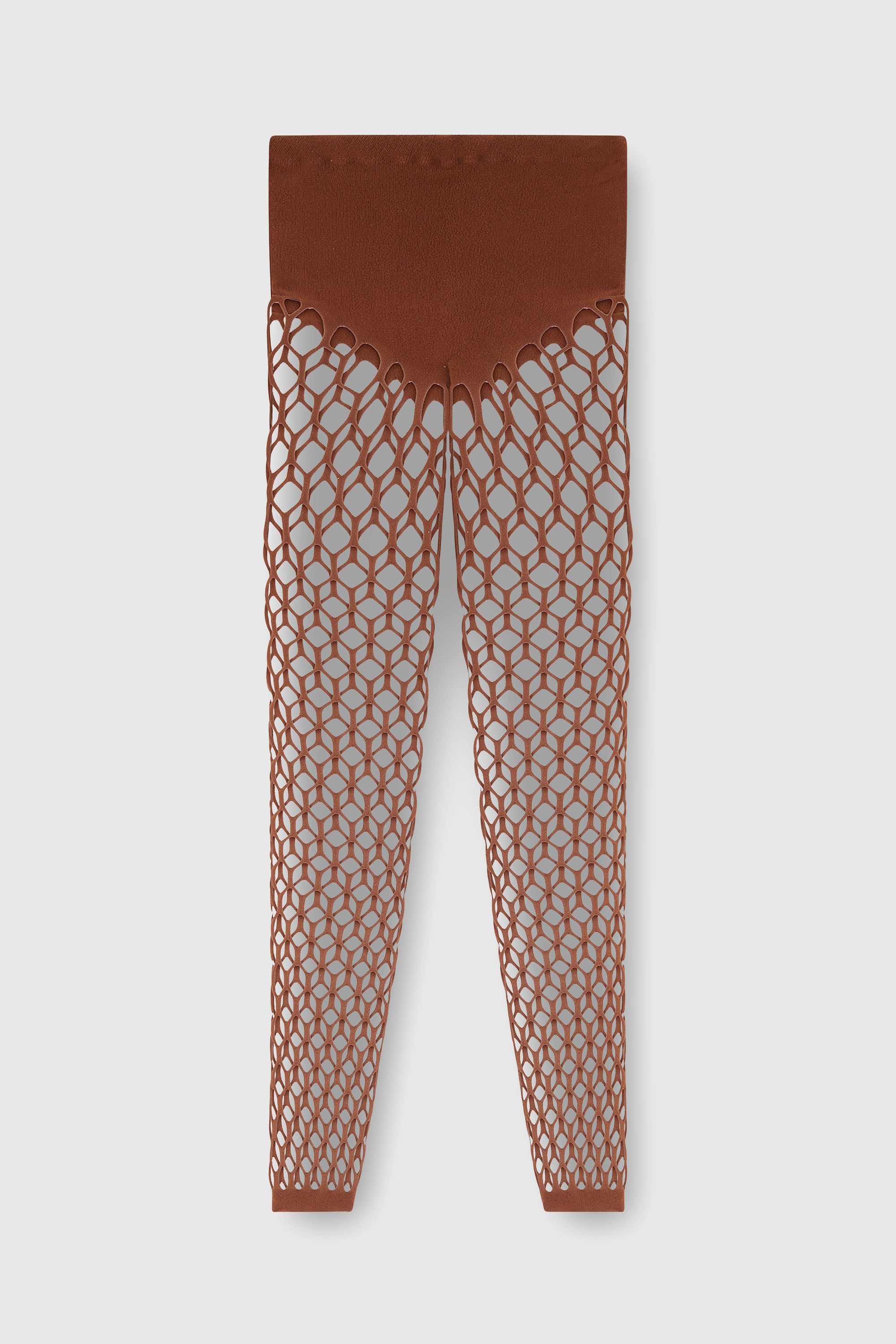 Diesel - M-ZORDA, Damen Dehnbare mesh-knit Strumpfhose in Braun - 2