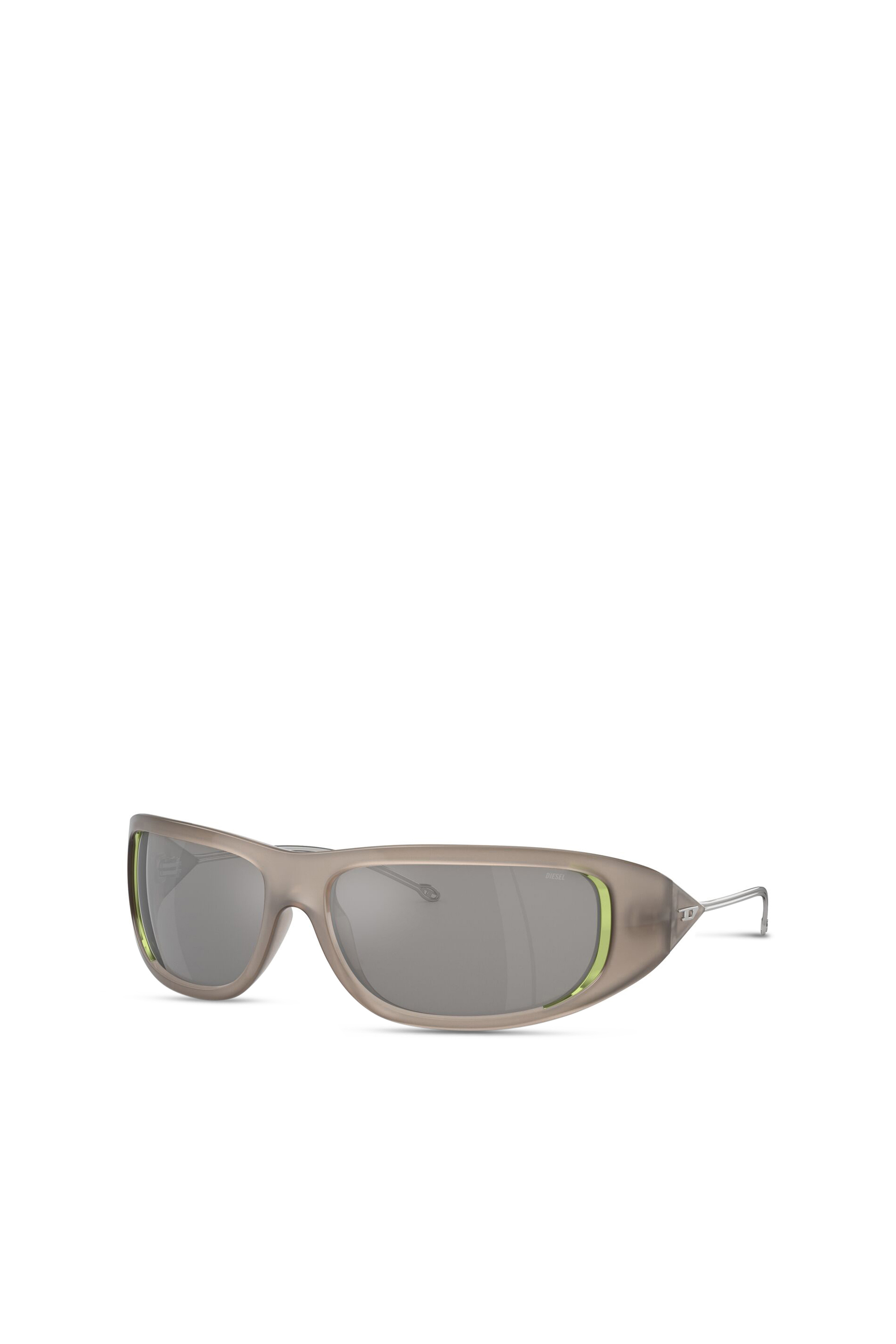 Diesel - 0DL3001 SIZE 61, Unisex Wraparound-Stil Brille in Grau - 4