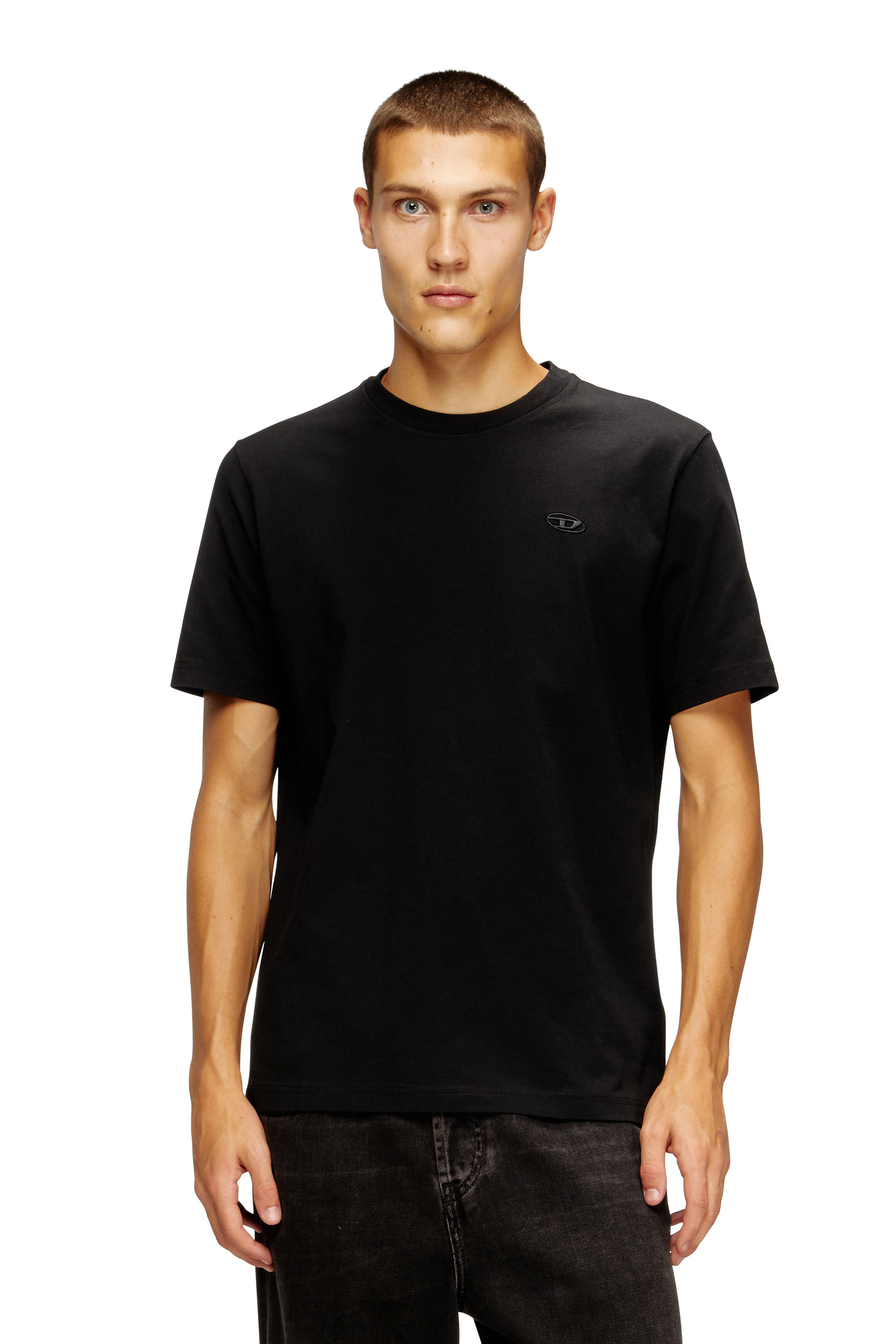 Diesel - T-ADJUST-T10, T-shirt en coton avec imprimé graphique au dos Homme in Noir - 3
