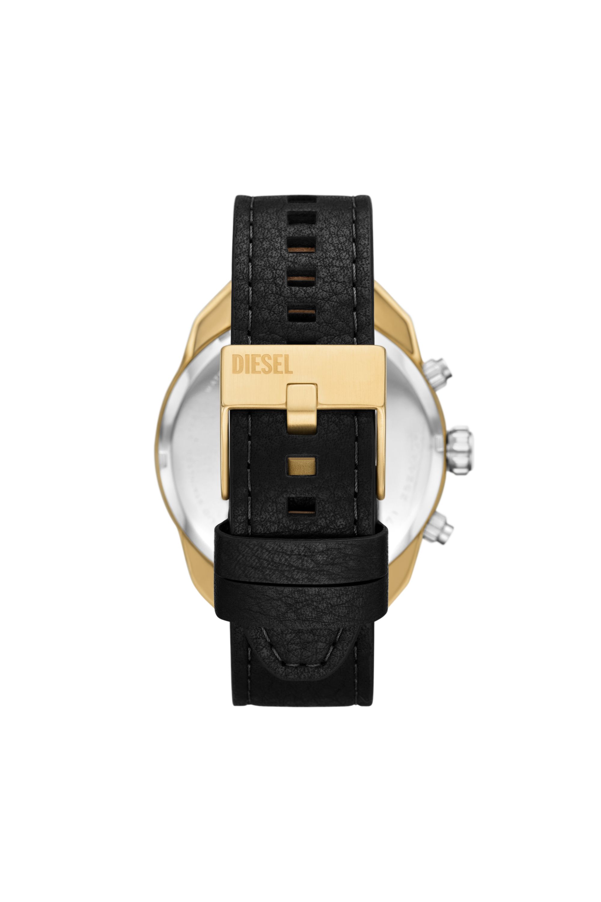 Diesel - DZ4671 WATCH, Cronografo Spiked con cinturino in pelle nera Uomo in Nero - 2