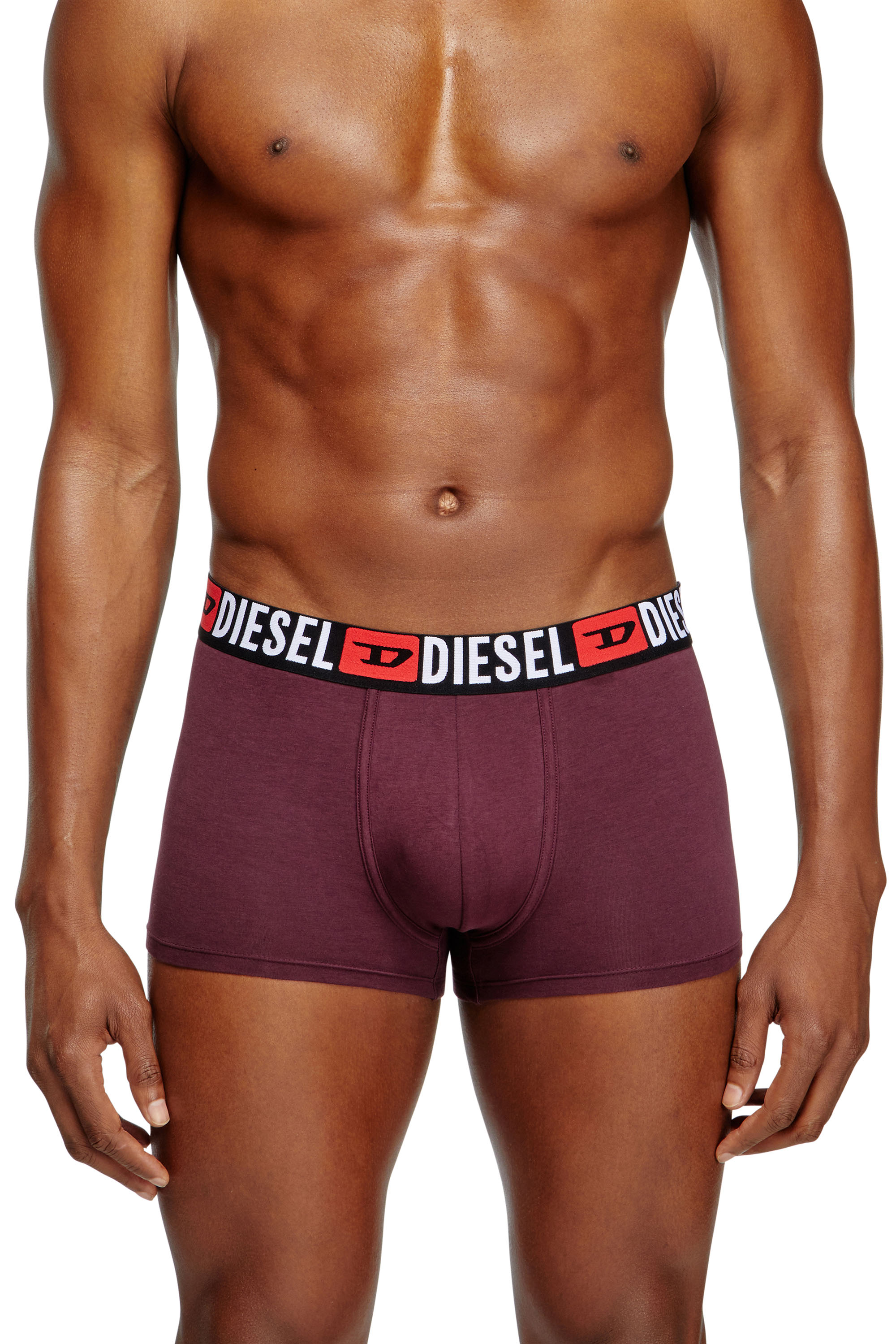 Diesel - UMBX-DAMIENTHREEPACK, Lot de trois boxers avec taille ornée du logo sur toute la surface Homme in Polychrome - 3