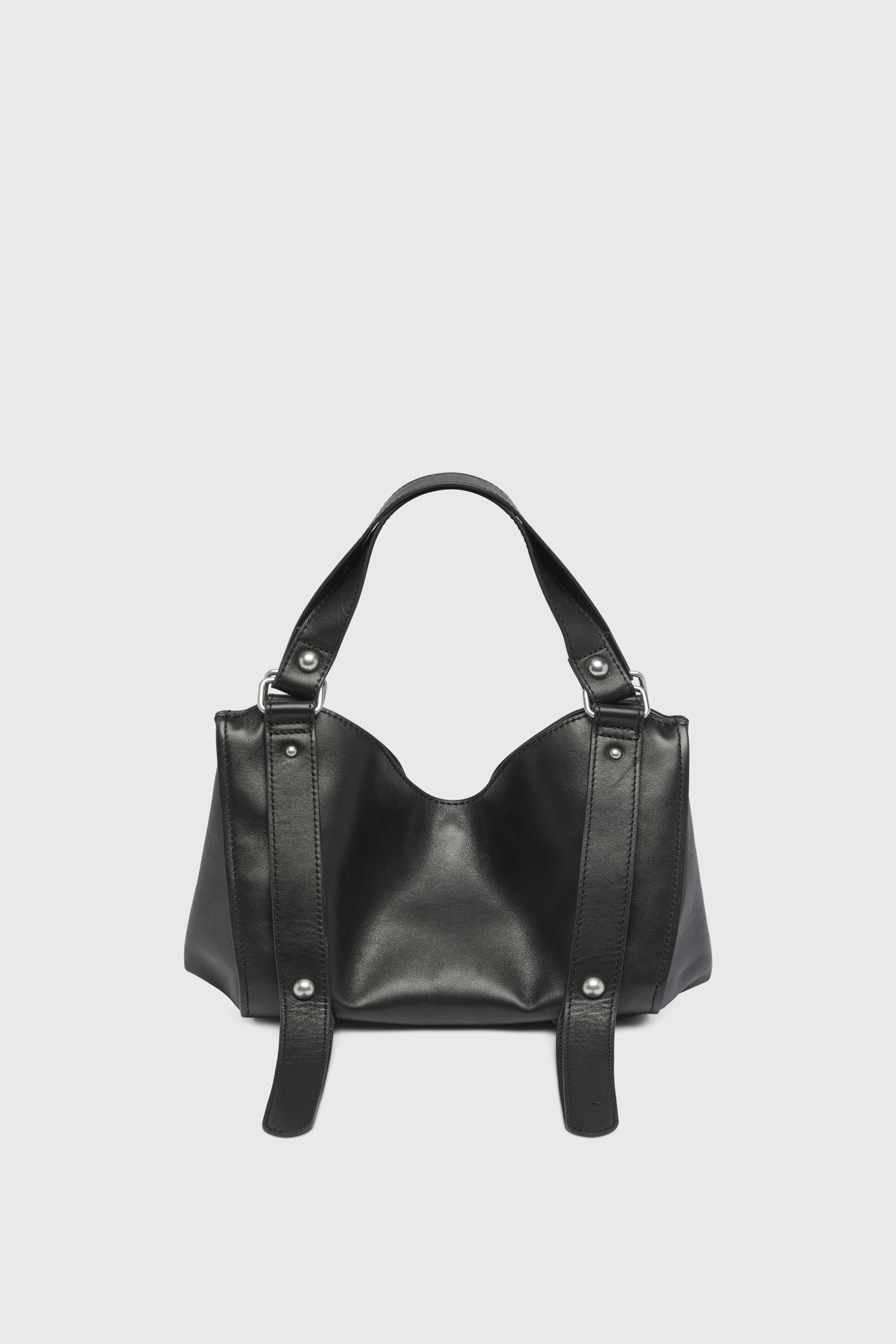 Diesel - D-ONE TOPHANDLE S, D-One-Borsa piccola a mano in pelle trattata Donna in Nero - 3