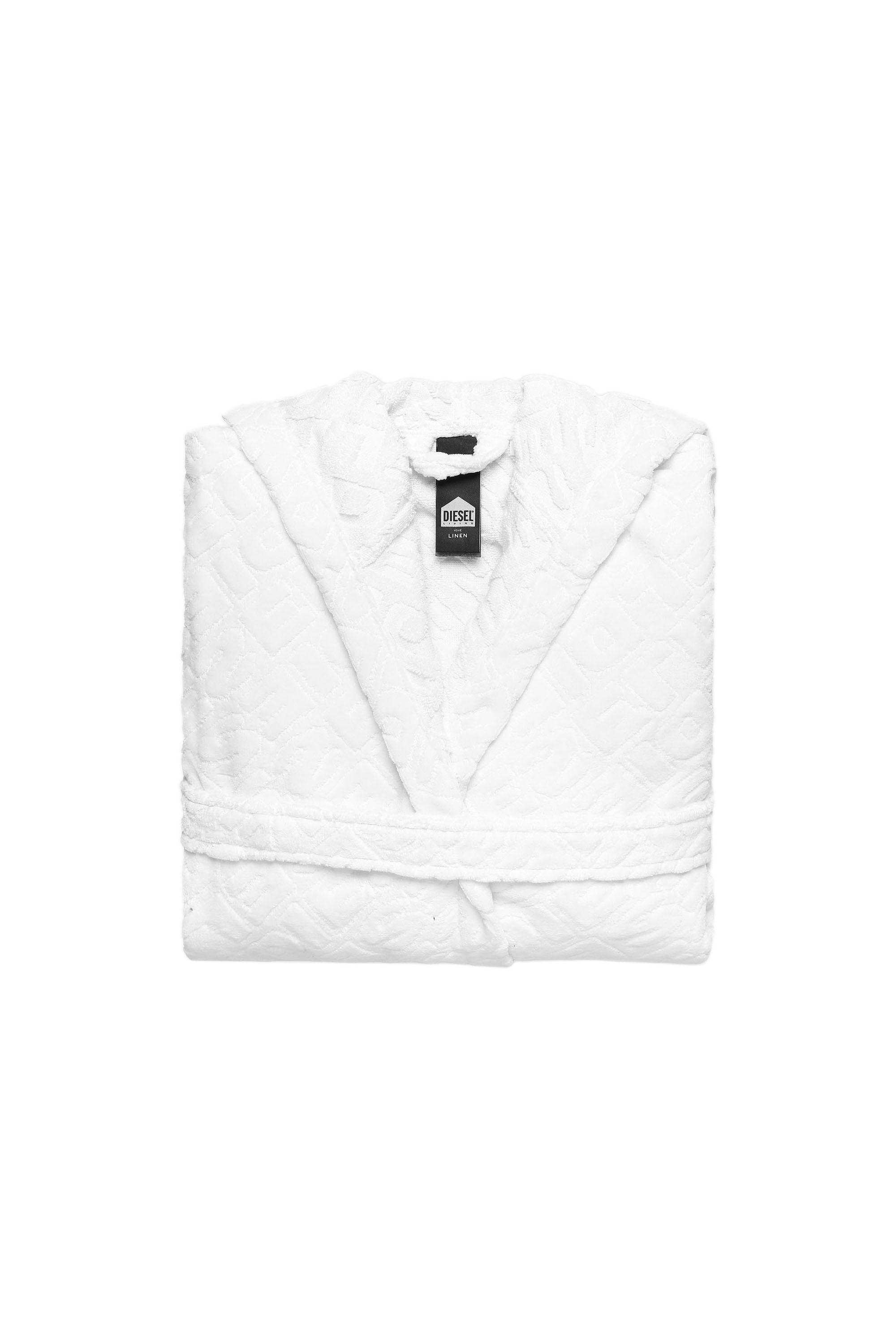 Diesel - ACC  3DLOGO     CAP L/XL, Peignoir à capuche 3D LOGO, L/XL Mixte in Blanc - 1