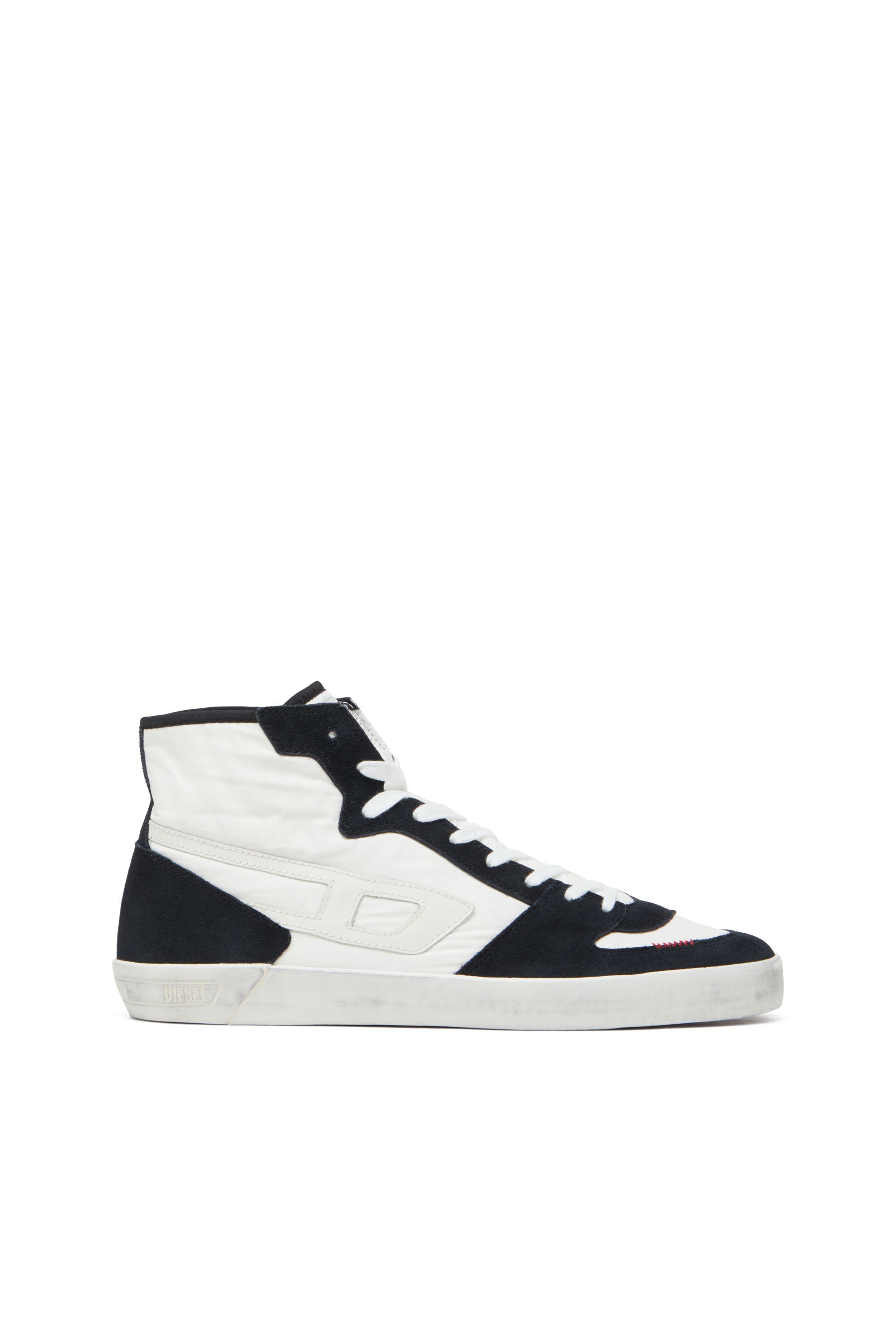 Diesel - S-LEROJI D-1 MID, S-Leroji D-Sneaker high-top in ripstop imbottito e suede Uomo in Multicolor - 1