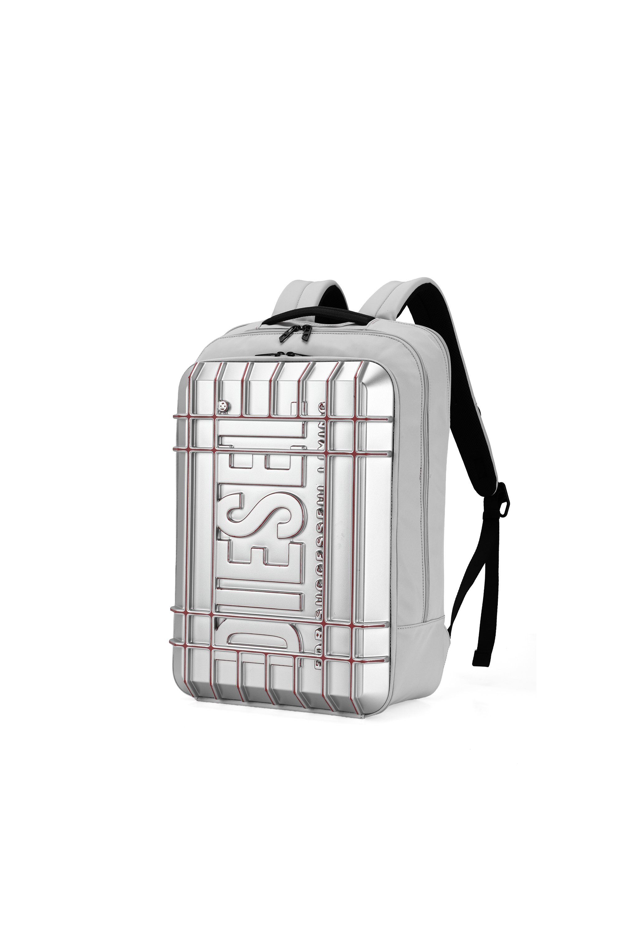 Diesel - DIESEL PC STRONG IMAGE BACKPACK- DSB005, Unisex Robuster Reiserucksack in Silber - 2