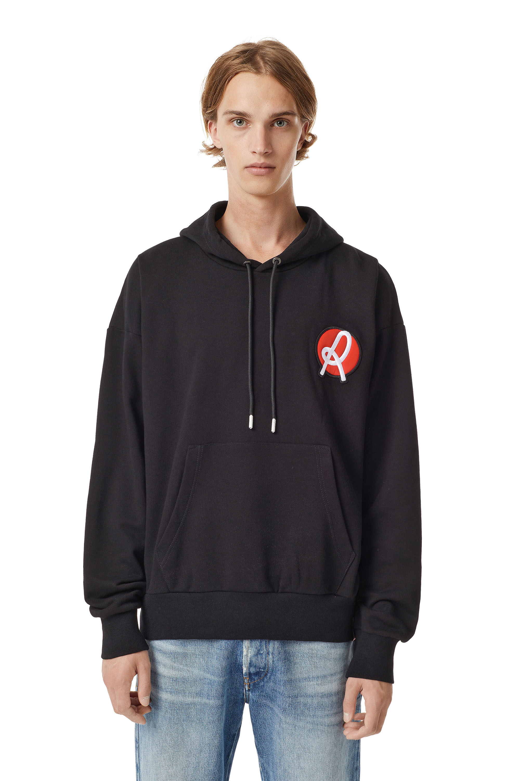 LR-S-GIRK-HOOD-VIC, Noir - Pull Cotton